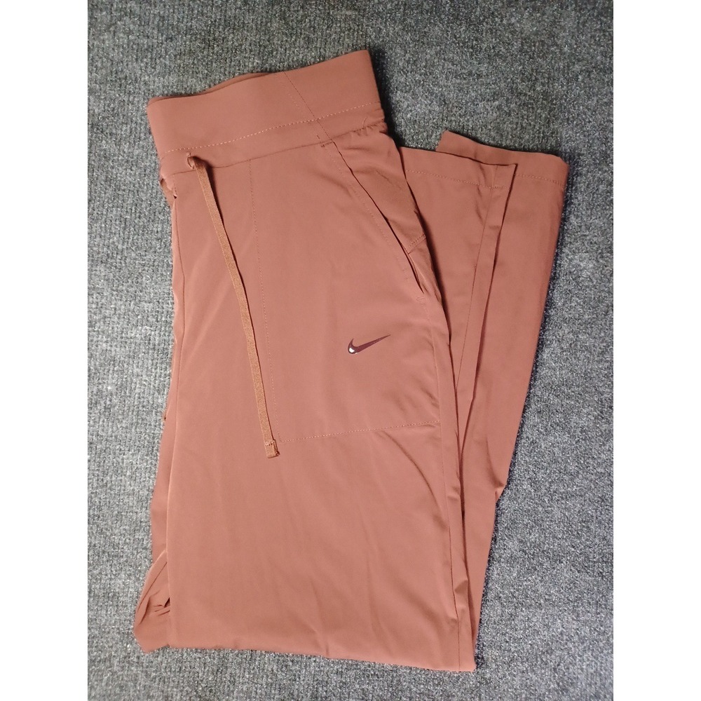 Nike Dri-Fit Bliss Luxe 7/8 Training Womens Size Small Pants Brown Lightweight